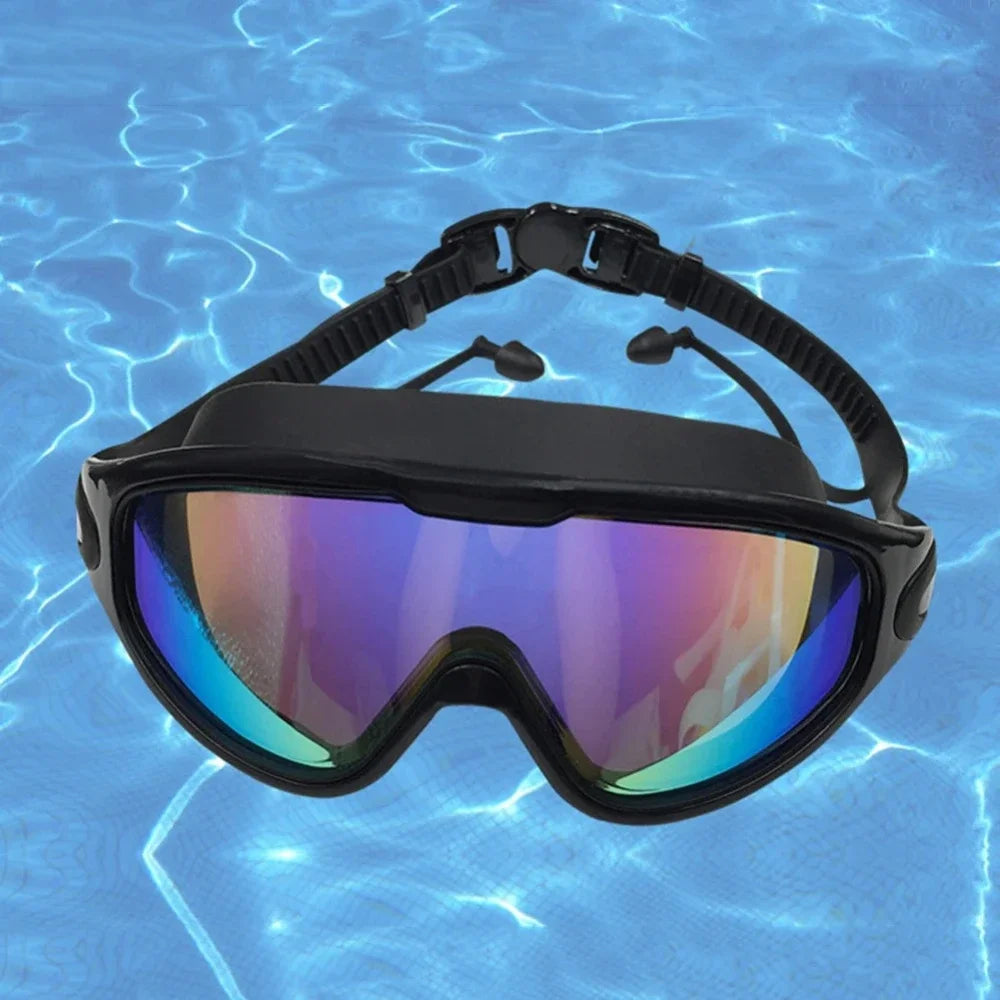 Adult Electroplated Large Frame Swimming Goggles