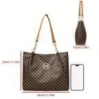 Vintage Geometric "M" Tote Bag