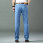 Ice Silk Stretch Straight Jeans