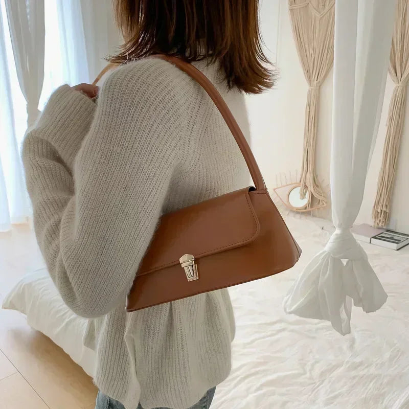 PU Saddle Shoulder Bag