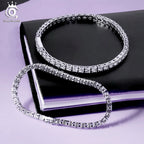 Sterling Silver Tennis Chain Bracelet