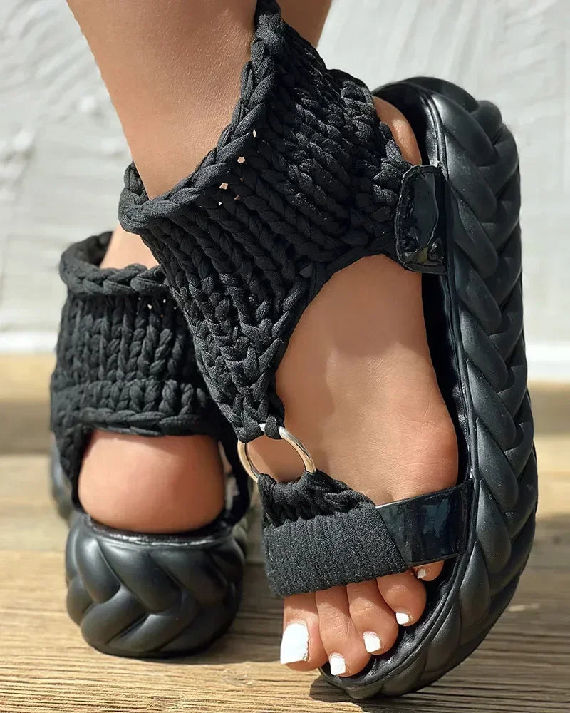 Women Stretch Platform Sandals