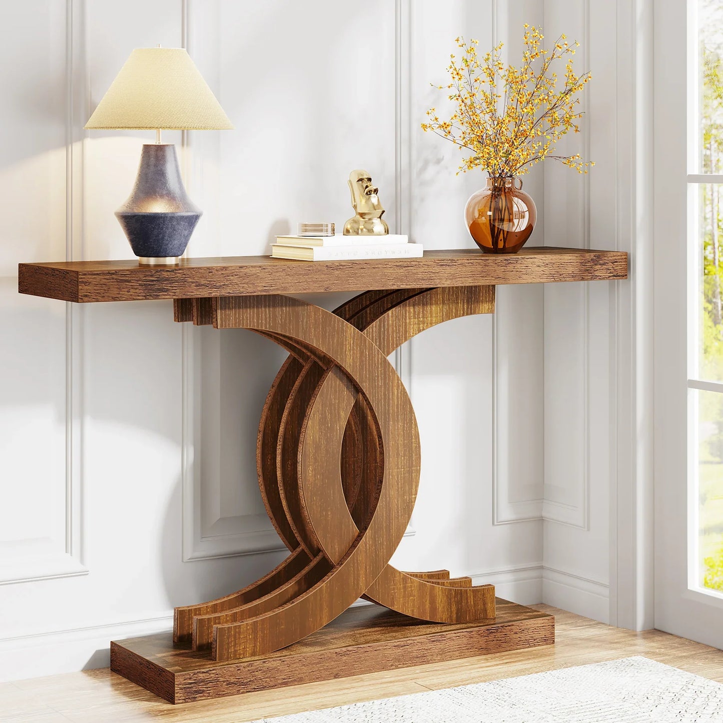 Wooden Accent Hallway Table