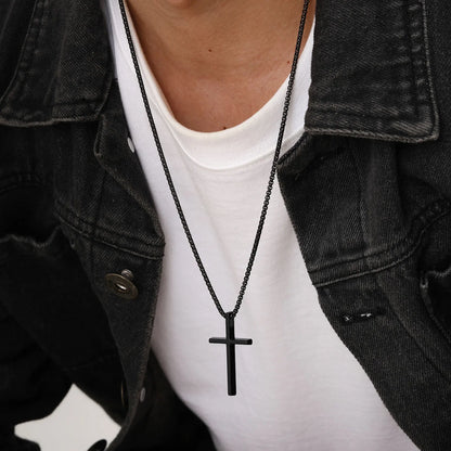 Silver Cross Pendant Chain