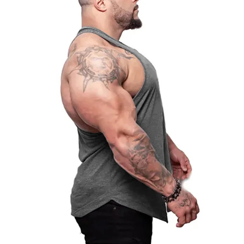 Bat Print Bodybuilding Tank Top