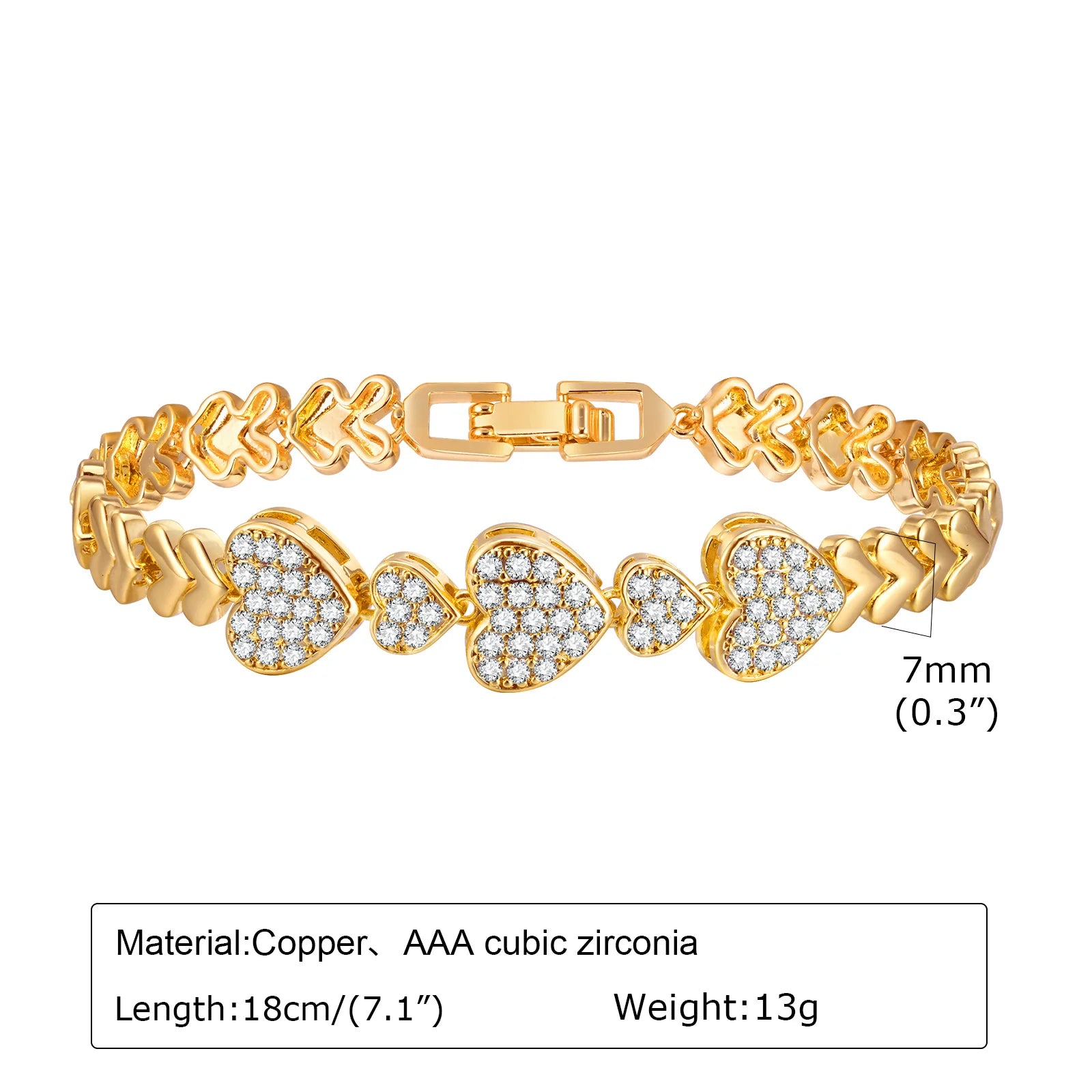 Gold Copper Chain Bracelet
