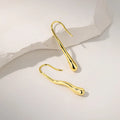 Waterdrop Gold Dangle Earrings