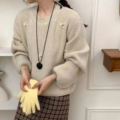 Loose Green Pullover Sweater