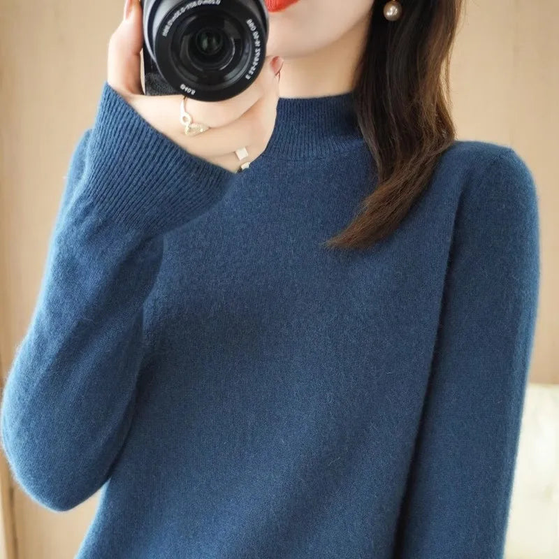 Basic Half-High Collar Sweater