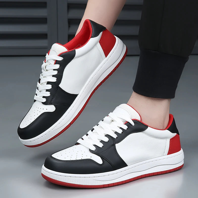 Genuine Leather Fall Platform Sneakers