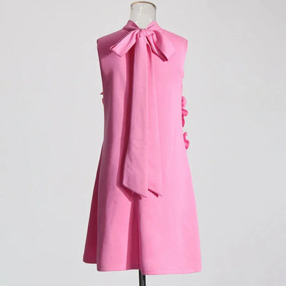 Sleeveless Patchwork Designer Dress