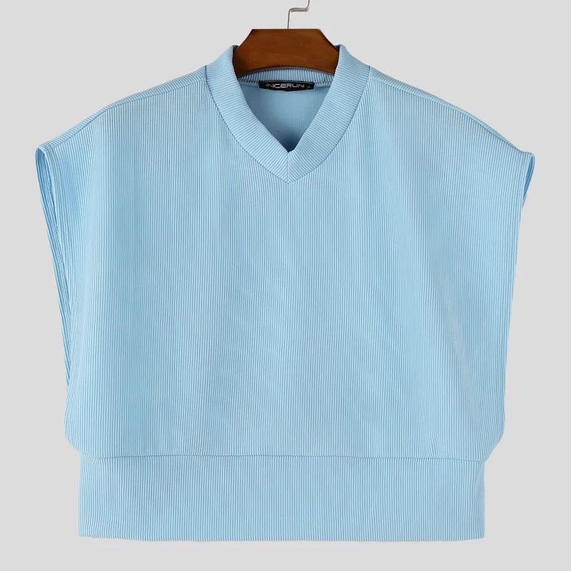 INCERUN Loose Crop Tank Top