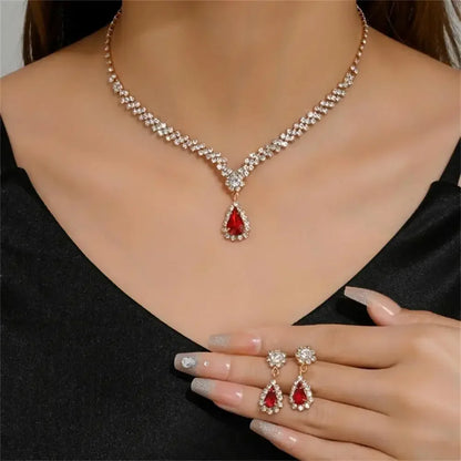 Elegant Rhinestone Jewelry Set