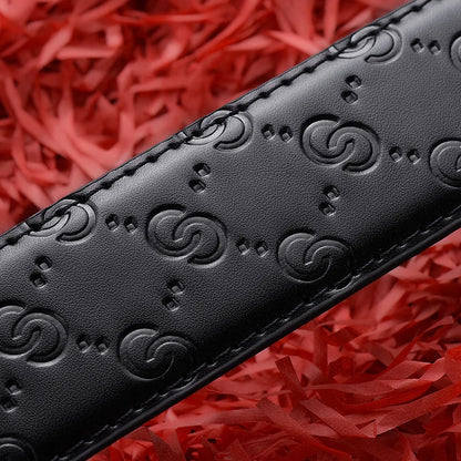 Men’s Leather Belt with Alloy Buckle