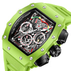 ONOLA Tonneau Silicone Quartz Watch