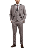 Linen Three-Piece Notch-Lapel Suit
