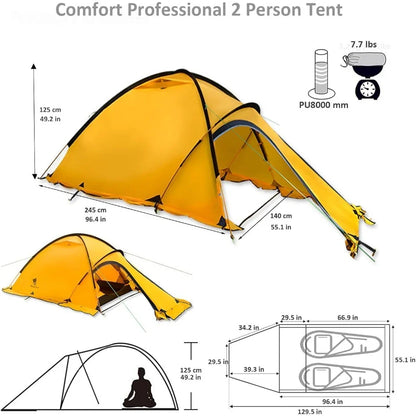 Portable 2 Person All-Weather Tent