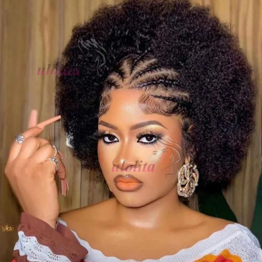 Short Afro Curly Wig