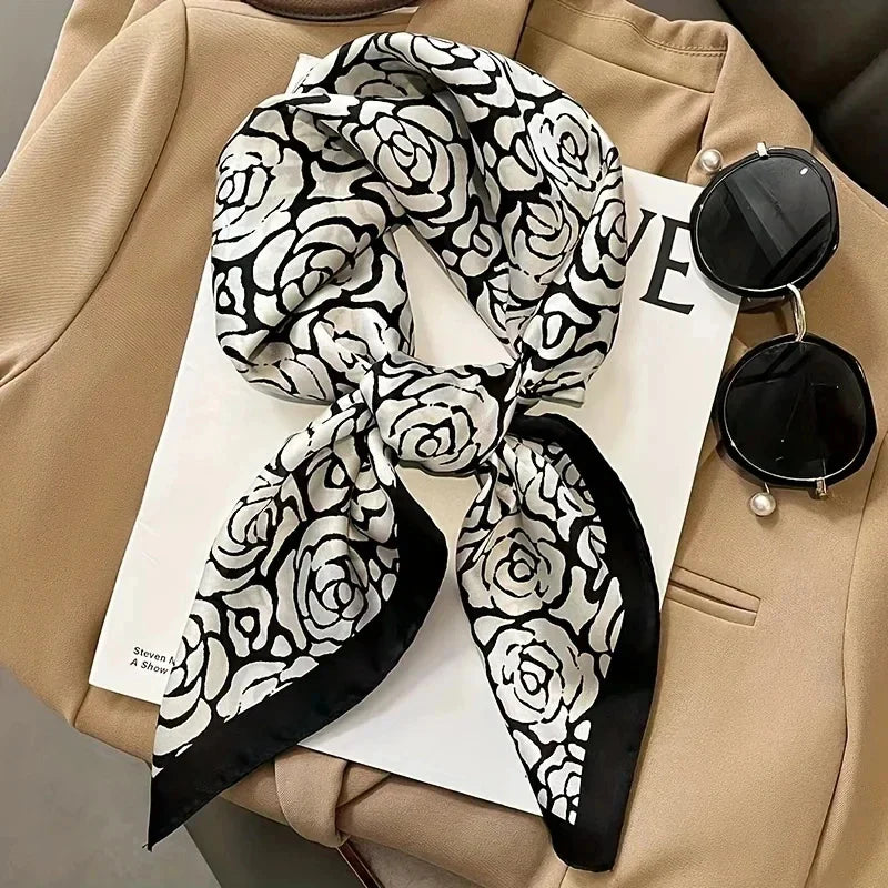 Luxury Silk Feel Square Scarf