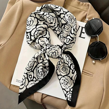 Luxury Silk Feel Square Scarf