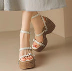 Women Cross Strap Platform Sandals