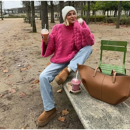 Yaminiya Turtleneck Oversize Sweater