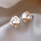 Light Luxury Rhinestone Hoops