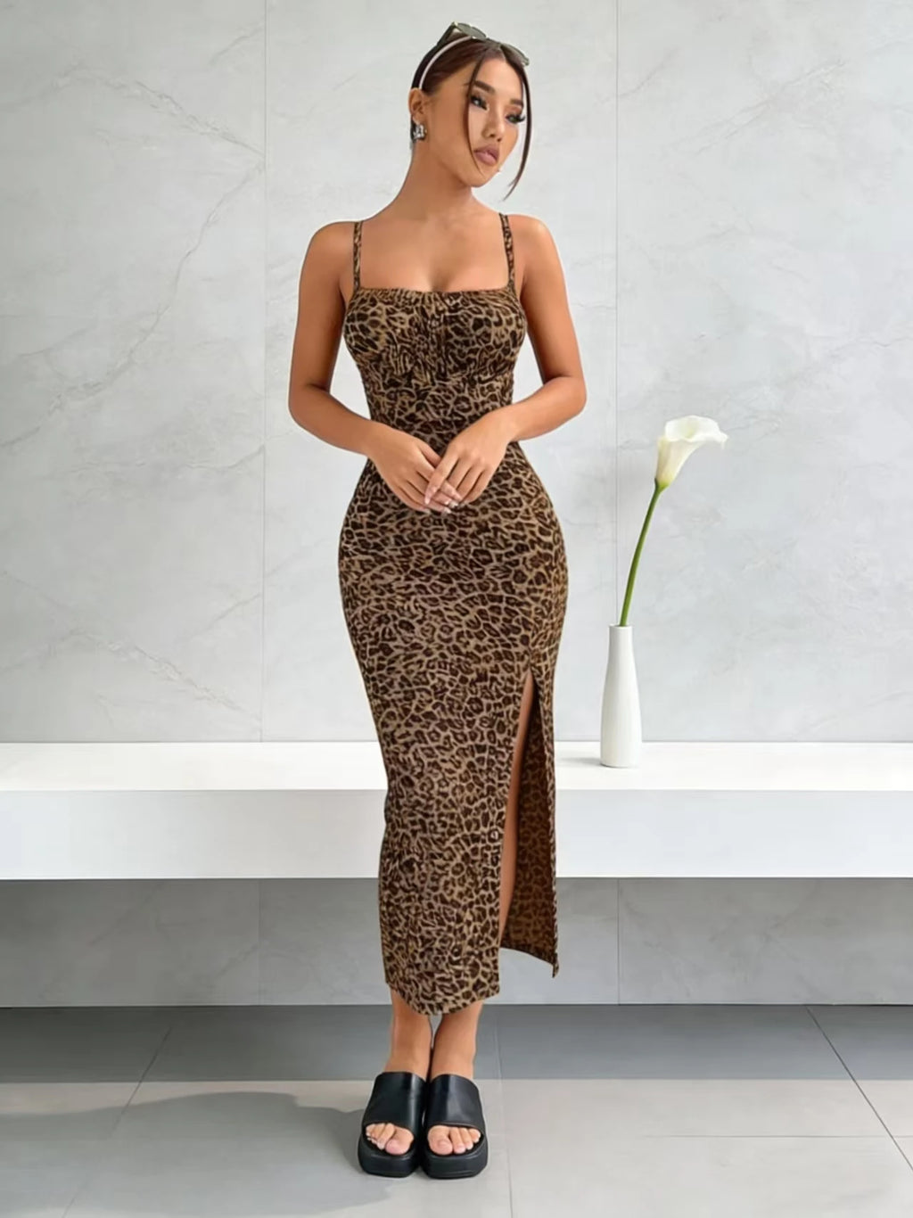 Solid Knit Maxi Dress
