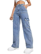 Multi-Pocket Cargo Workwear Jeans