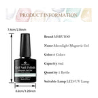 Moonlight Cat Magnetic Gel Nail