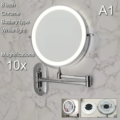 Wall Mounted Lighted Makeup Mirror