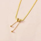 Insect Pendant Snake Necklace