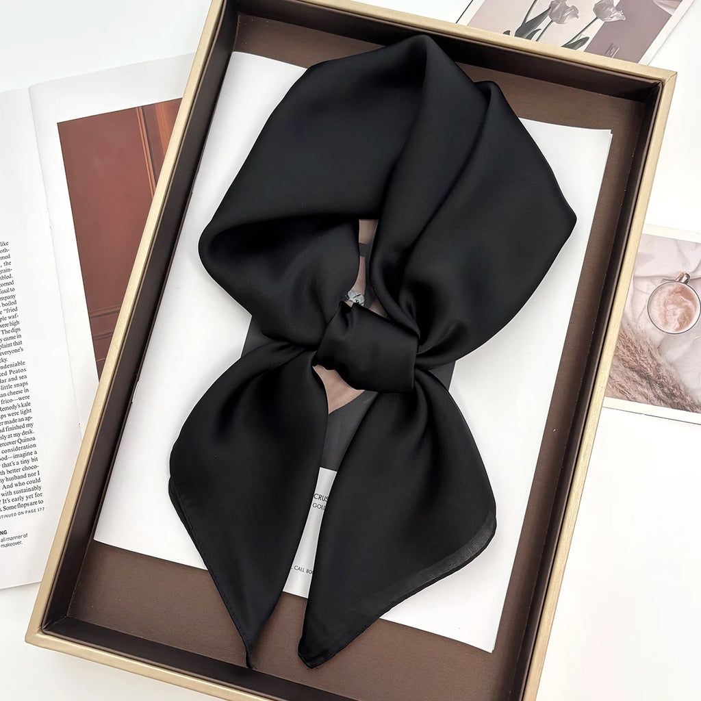 Solid Color Square Bandana Scarf