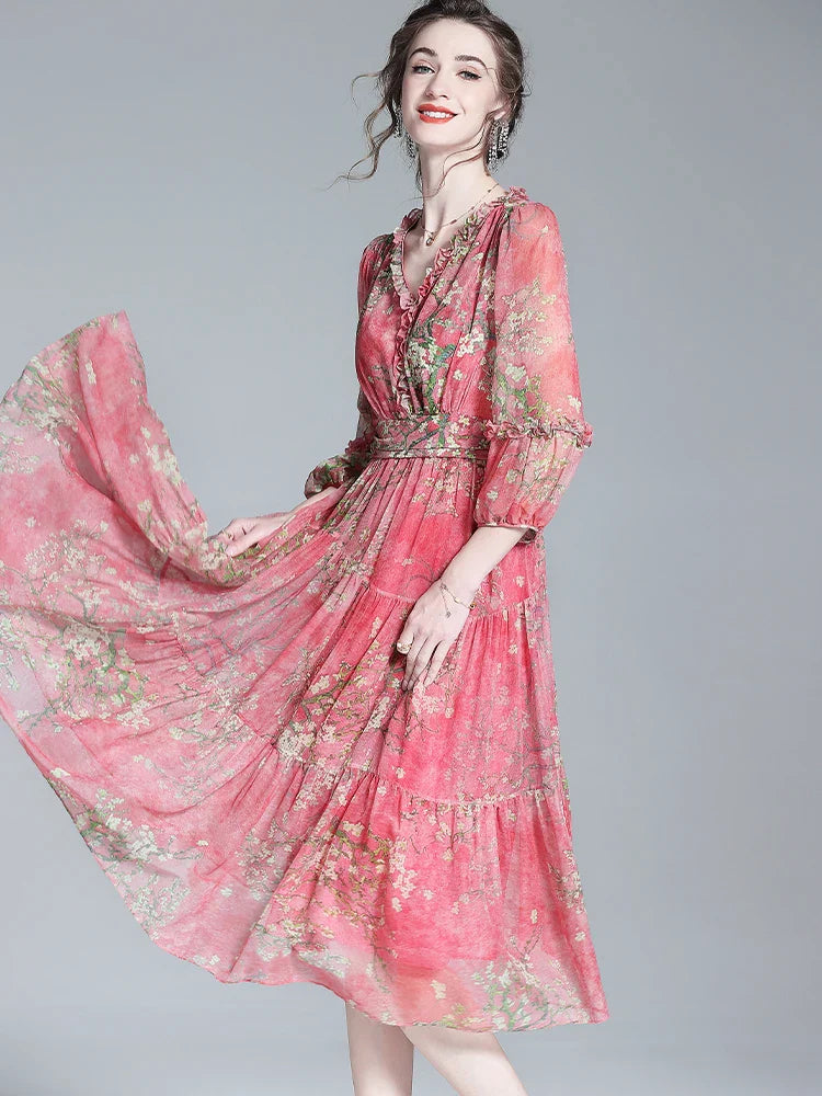 Boho Chiffon Summer Dress