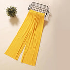 RankSweet Pleated Drape Wide-Leg Pants