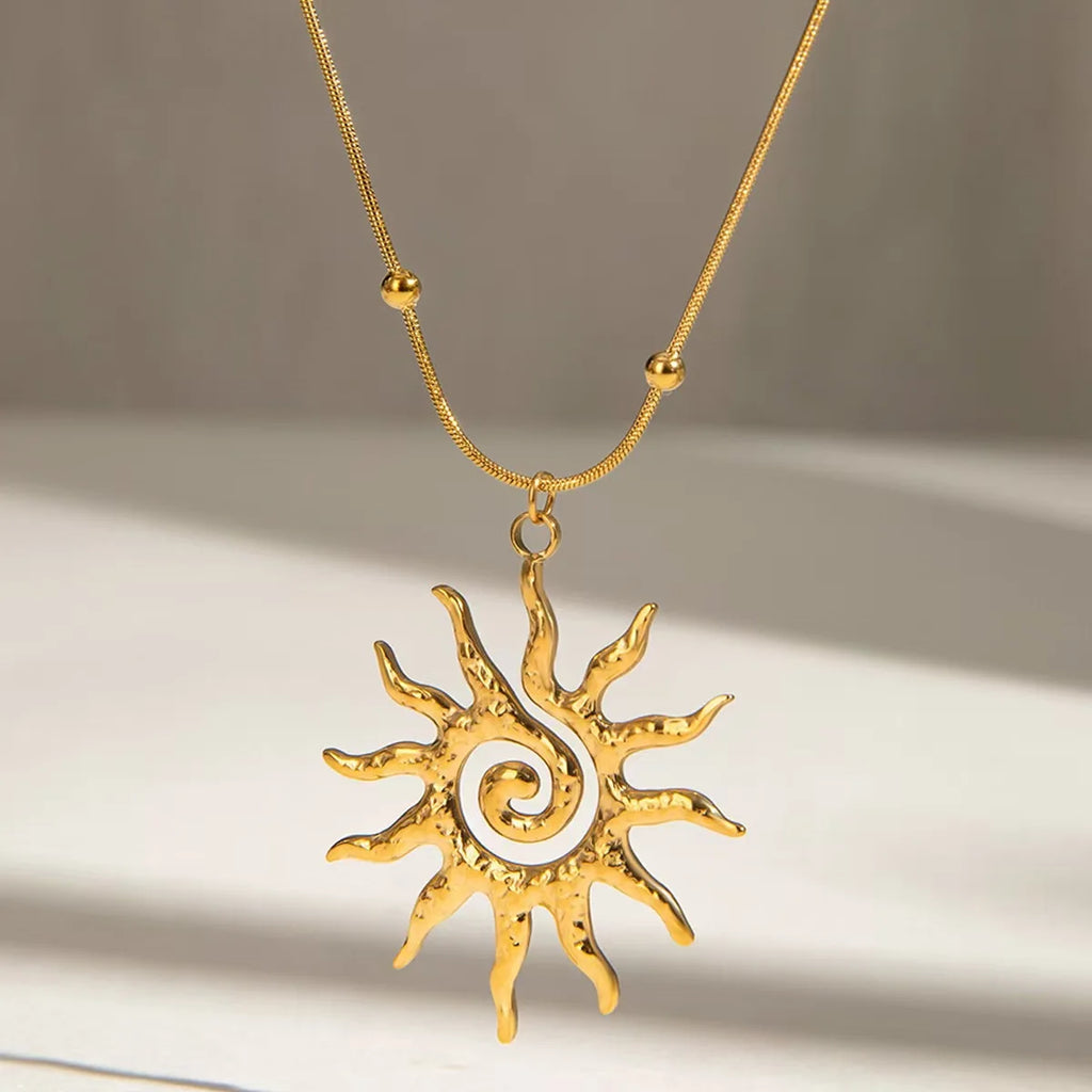 Beaded Pendant Chain Necklace