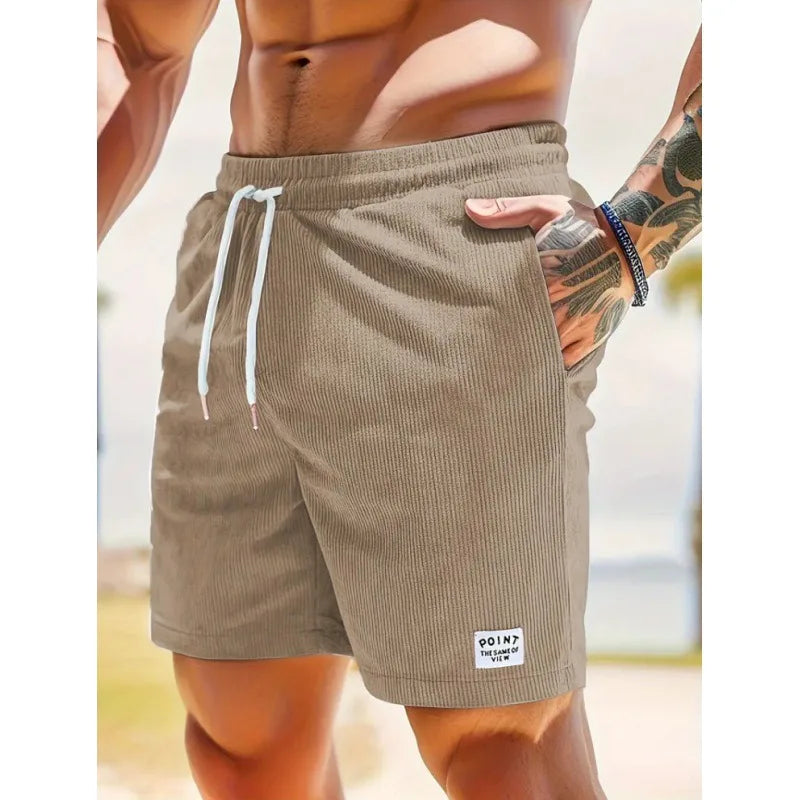 Corduroy Sweatpants Beach Shorts