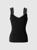 Rhinestone V-Neck Cami Top