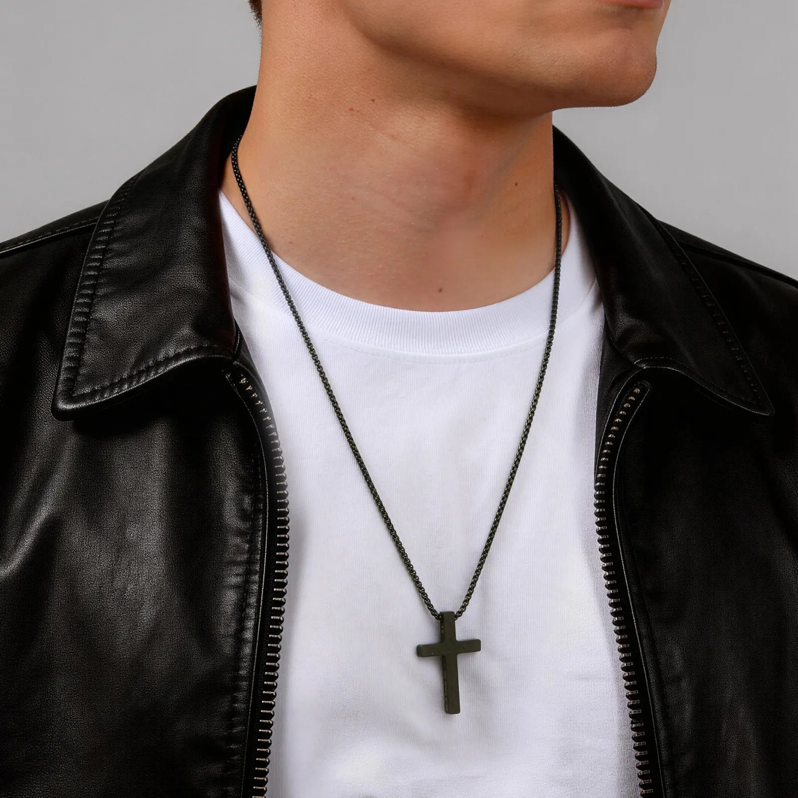 Vnox Cross Pendant Necklace