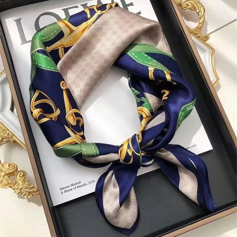 High-End Small Silk Scarf