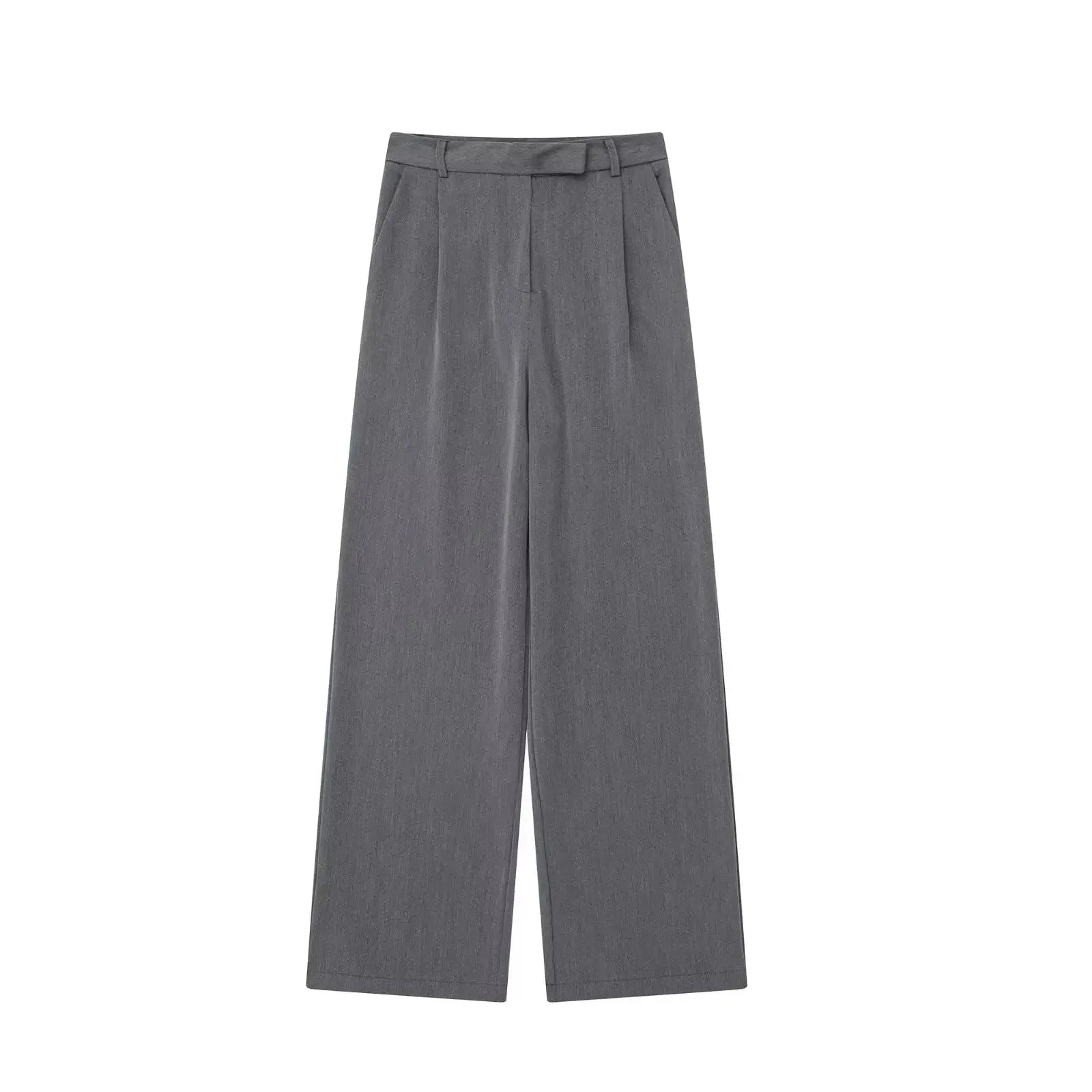 High Waist Straight Casual Pants