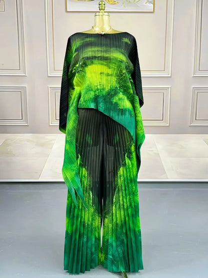 Two-piece Pleated Outfit Set