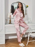 Women's Solid Pajama Set