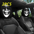 Scary Face Car Headrest Cover