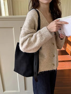 PU Bucket Shoulder Bag for Women