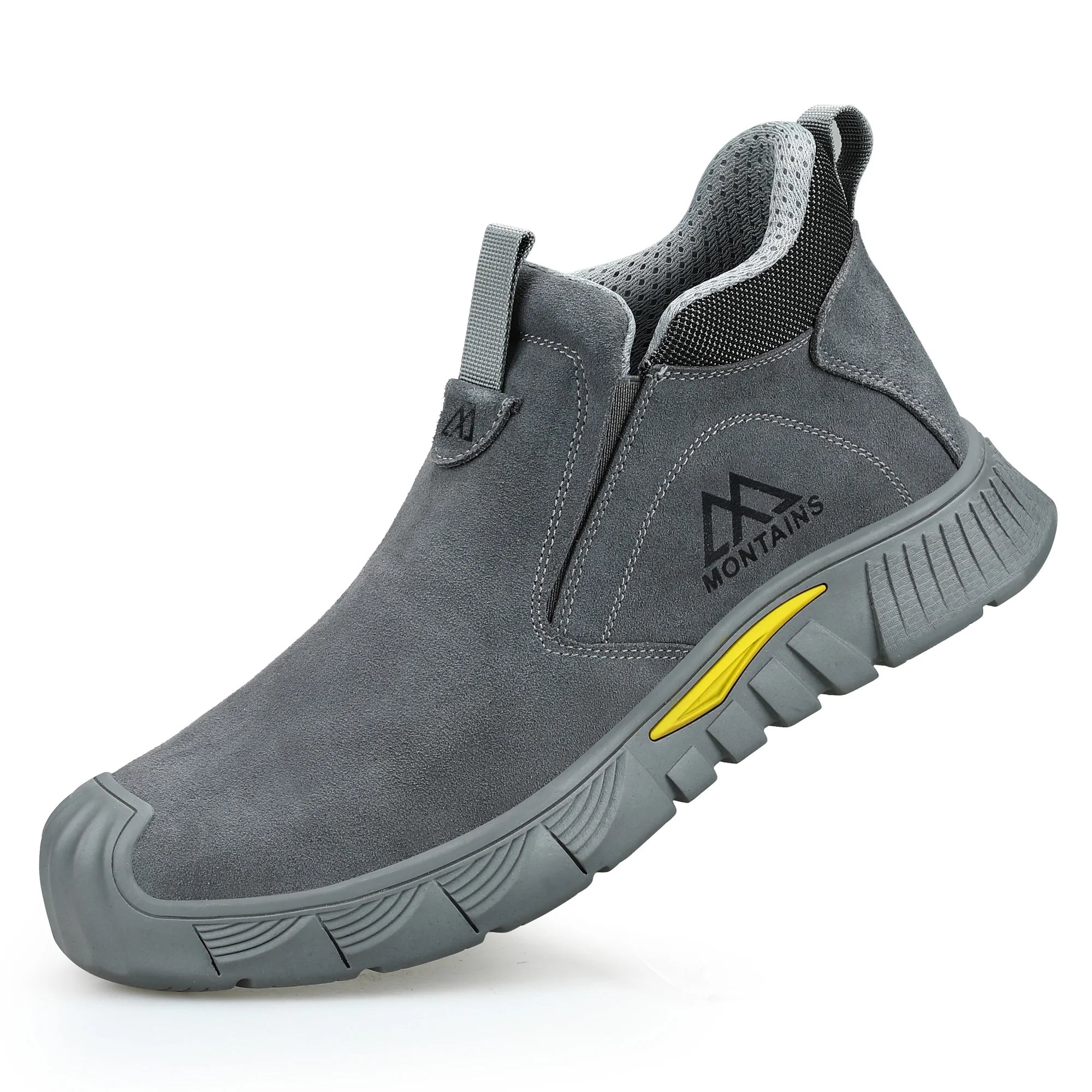 Brown Welding Steel-Toe Boots
