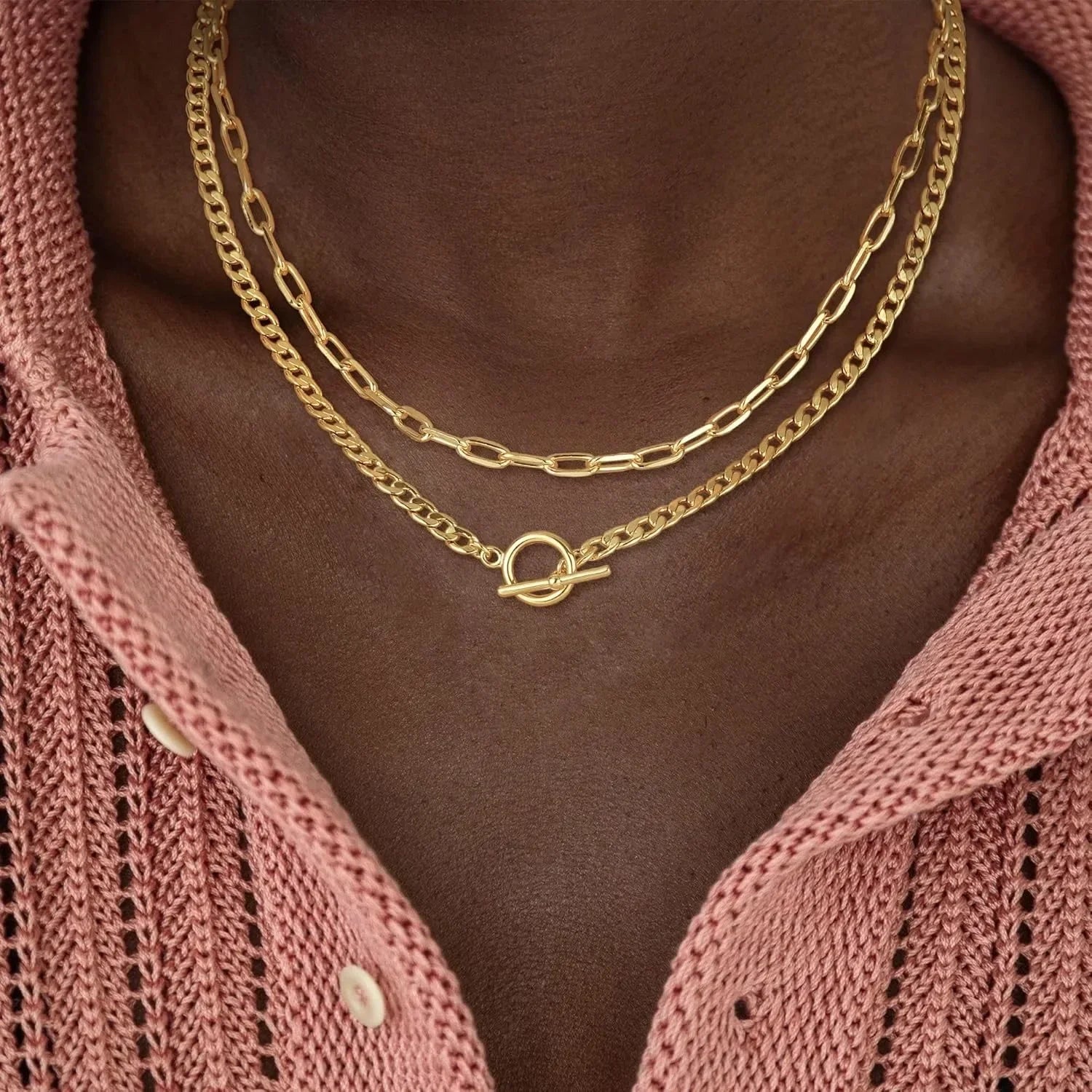 Gold Layered Women Necklace