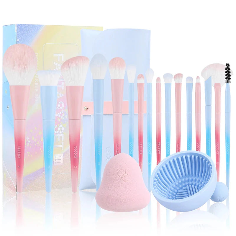 Docolor Professional Makeup Brush Set 10–30 Pcs