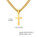 Mprainbow Cross Cuban Necklace