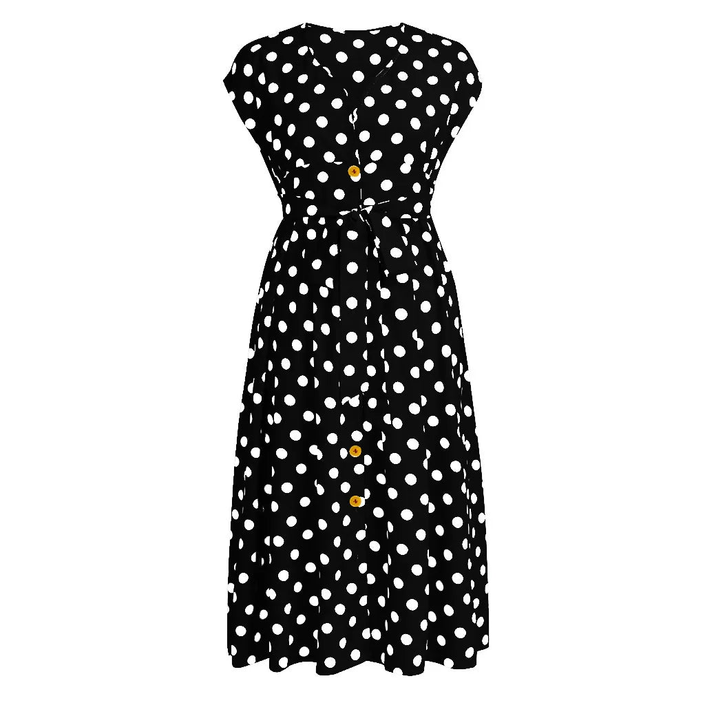 Plus Size Polka Dot Summer Dress